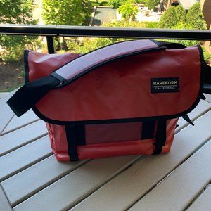 Rareform Messenger Bag // Red, Orange, Black